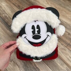 Loungefly Santa Mickey backpack